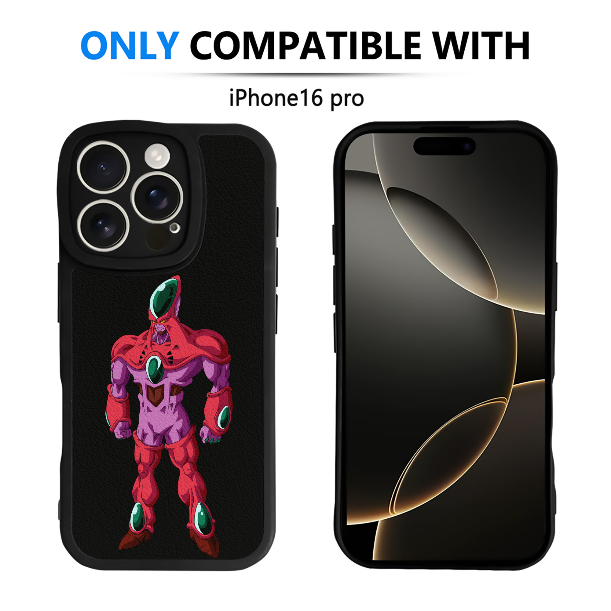 （画像用） ドラゴンボール DRAGON BALL 【iPhone 16シリーズ対応】シリコンスマホケース（レザー調） 材質：シリコン
